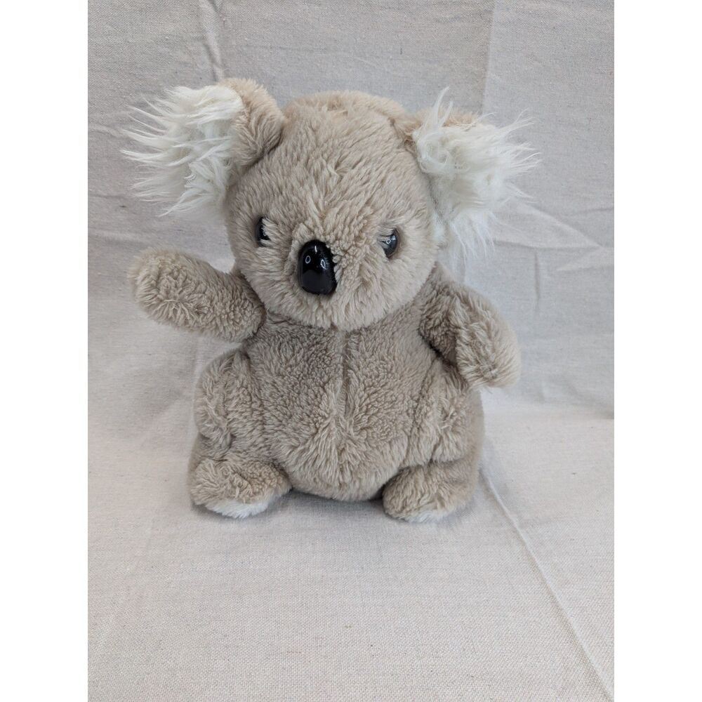 Vintage 1979 Koala Bear Plush Stuffed Animal Gray Beige Korea Daekor
